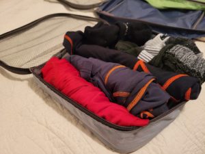 packing cubes for easier packing