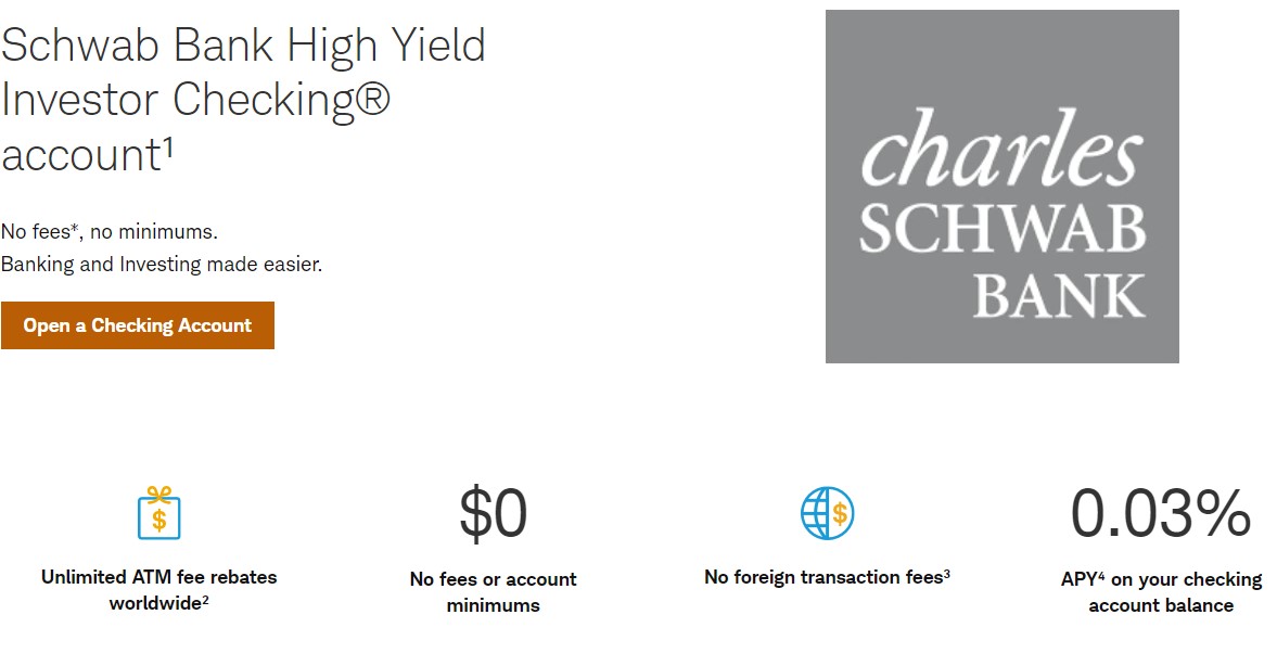 avoid atm fees when traveling by using schwab checking account